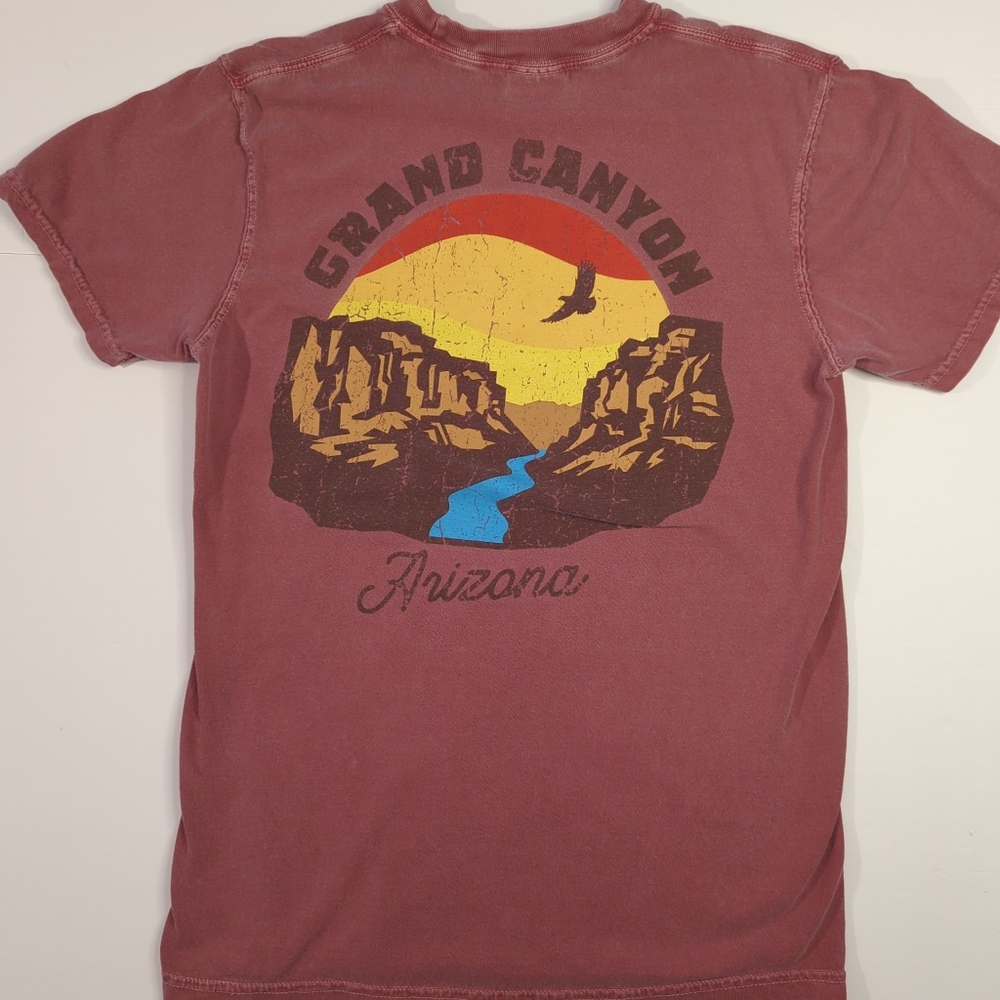 Comfort Colors Pink Grand Canyon Arizona T Shirt - Unisex Size Small - Outdoor